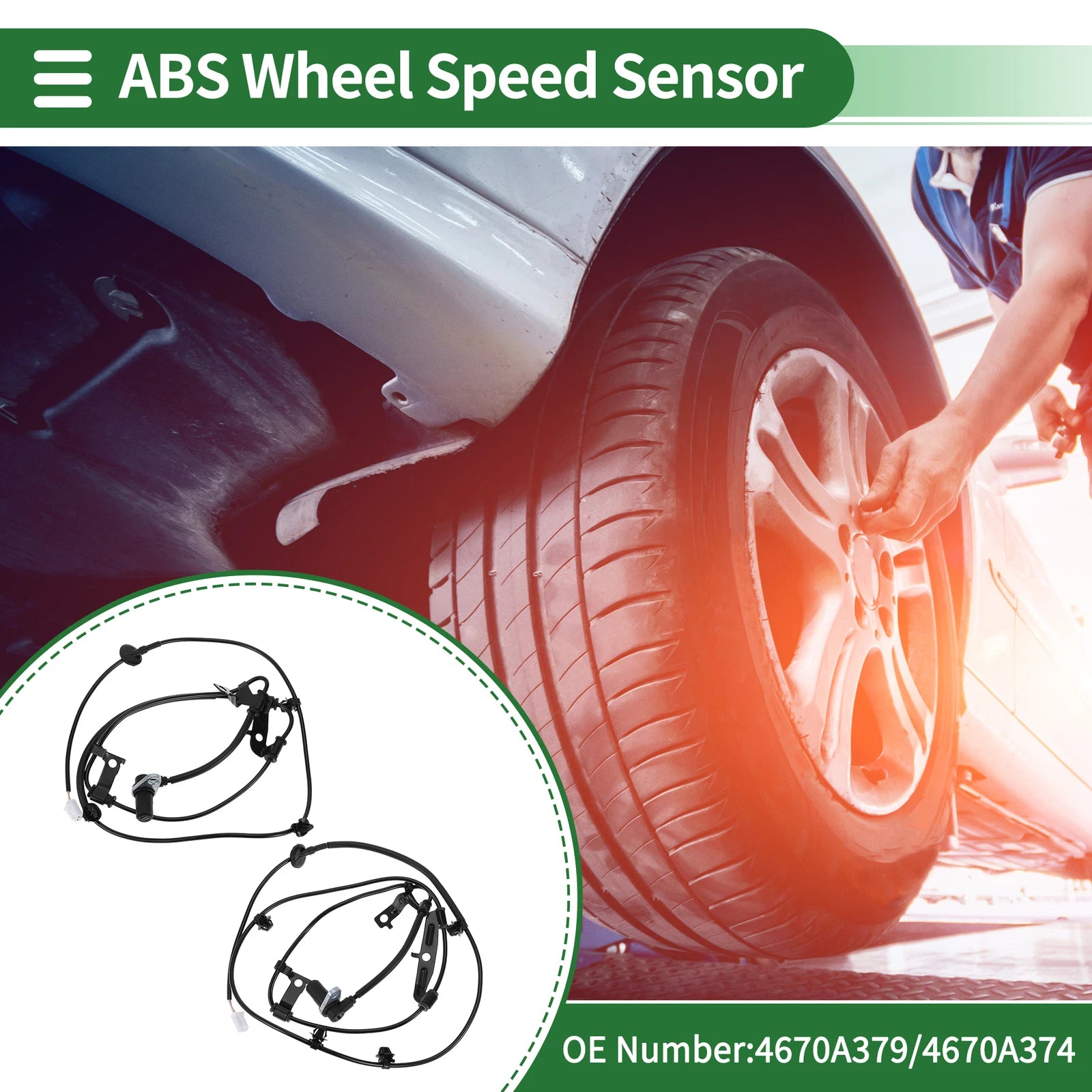 ABS Wheel Speed Sensor Kit No. 4670A379 for Mitsubishi Galant (1994–2002)