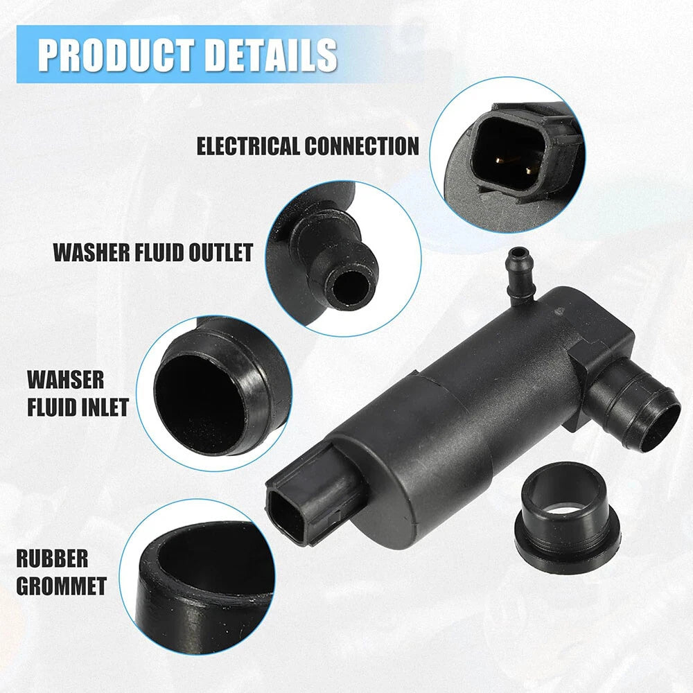 Windscreen Washer Pump for Ford Focus (2012–2018) BV6117K624AA, BV61-17K624-AC