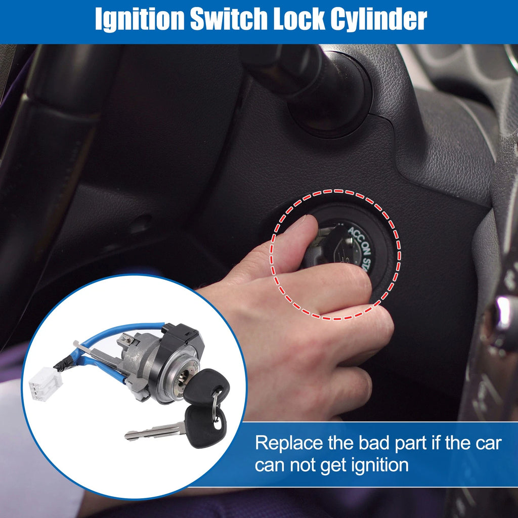 Ignition Switch Lock Cylinder with 2 Keys for Hyundai Elantra GLS (2011–2016)