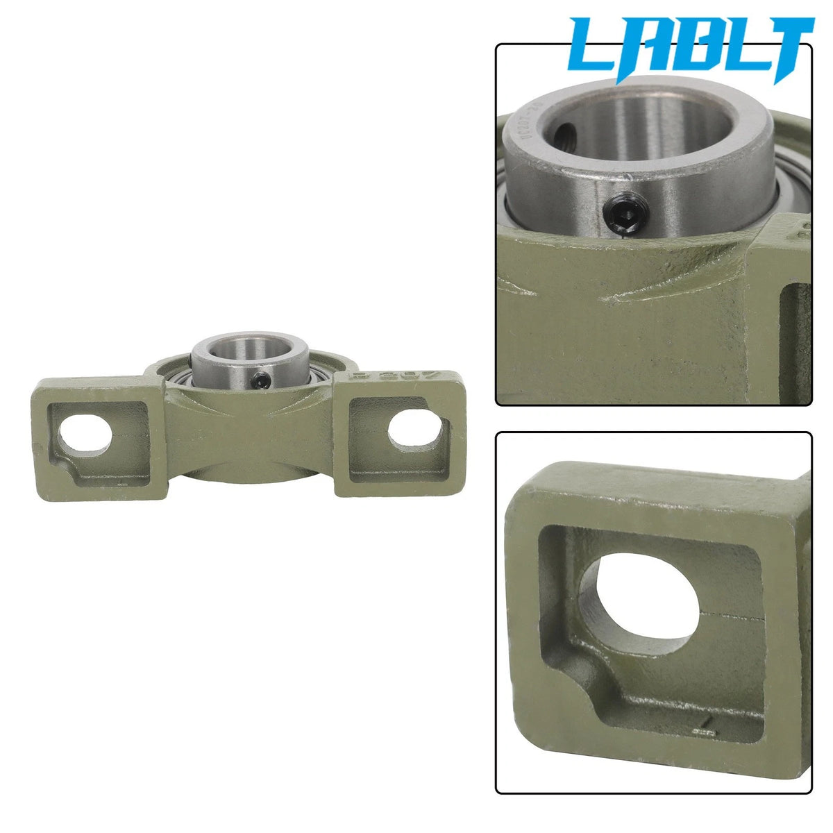 10-Pack Pillow Block Bearing UCP207-20 for UCP207 (1-1/4" Bore, 2 Bolt)