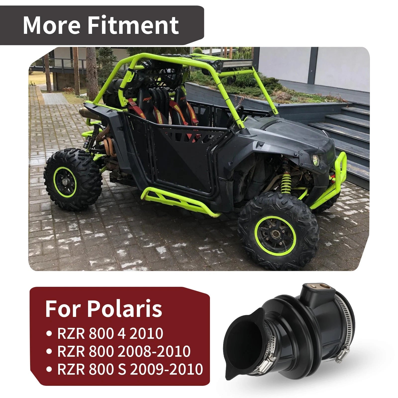 Air Intake Throttle Body Boot for Polaris RZR 800 (2008–2010) 5413029 5413581