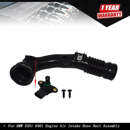 Engine Air Intake Hose Duct Assembly & Sensor 13717609811 for BMW (2011–2017)