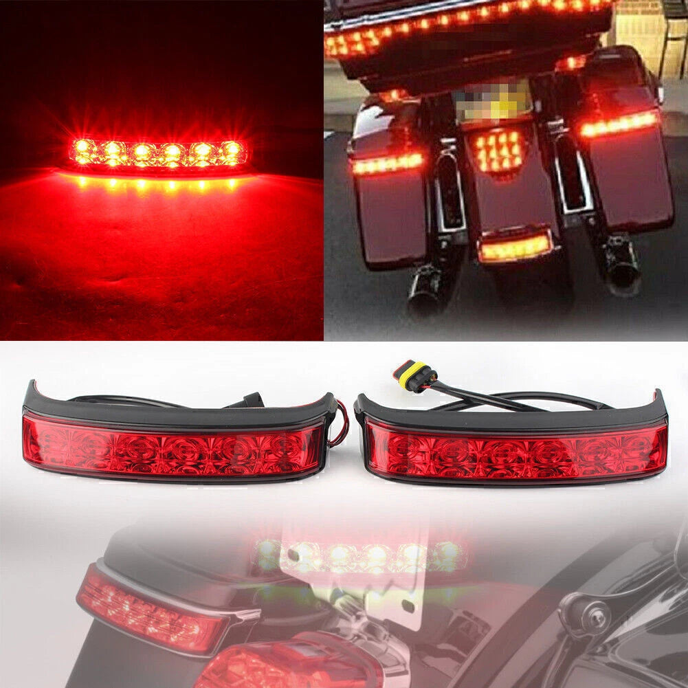 LED Saddlebag Run/Brake/Turn Lamp Light Housing for Harley (2014–2019)