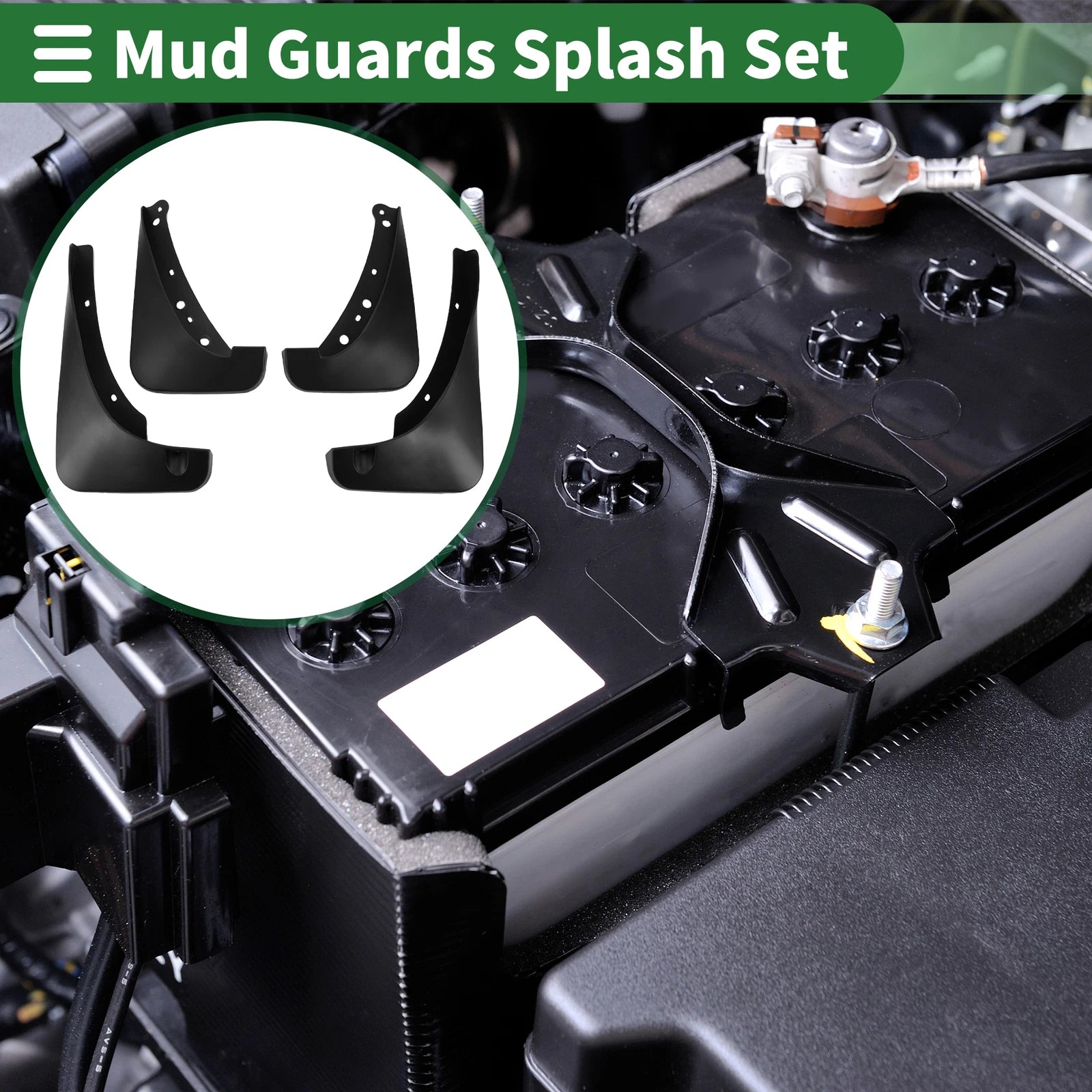 Mud Flaps Splash Guards for Buick Enclave (2010–2019) W/ Mount Accessories