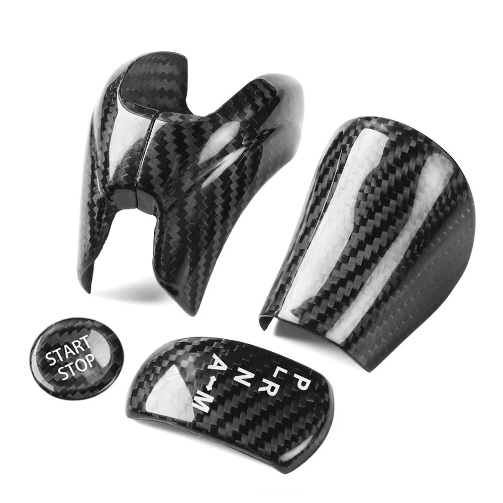 Gear Shift Knob & Engine Start Stop Button Cover Trim for Nissan GTR R35 (2008–2016)