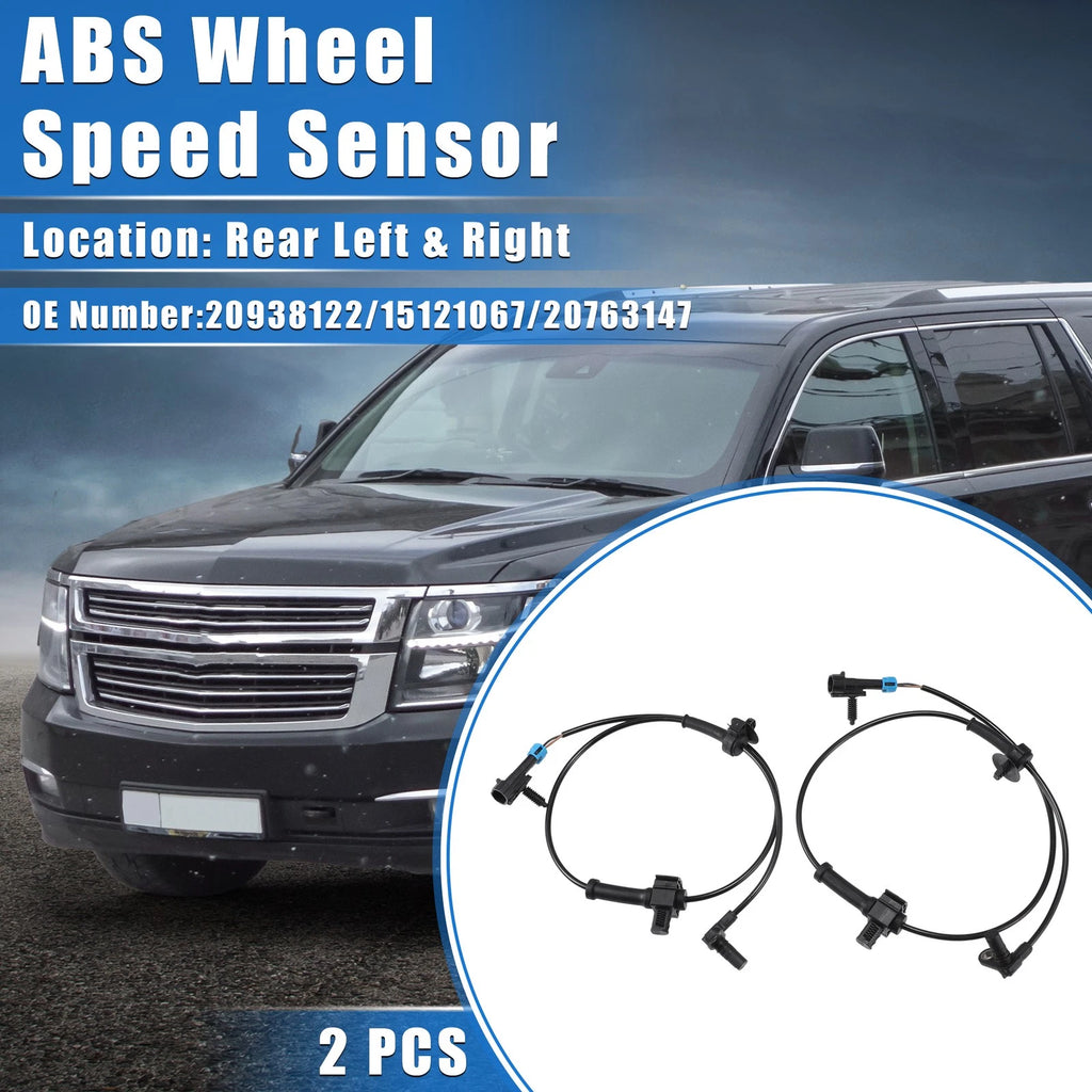 2 Pcs ABS Wheel Speed Sensor Rear Side for Chevrolet Avalanche (2002–2013)