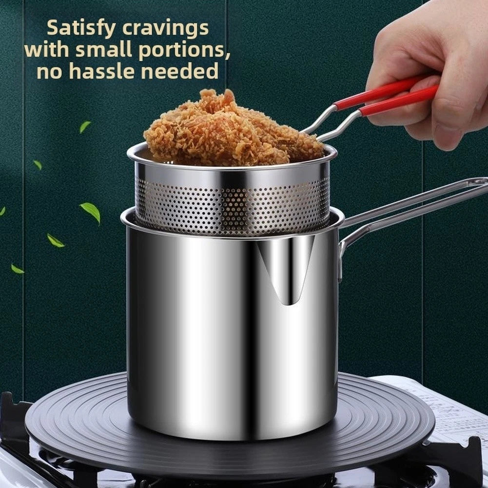 Deep Fryer Pan for Frying and Heating