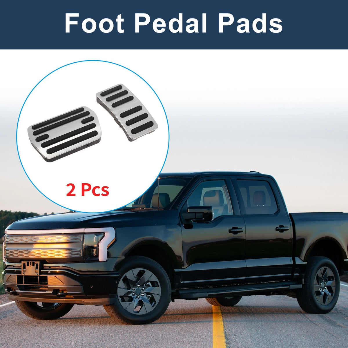 2X Automatic Foot Accelerator Pedal Covers for Ford Edge (2015–2023)