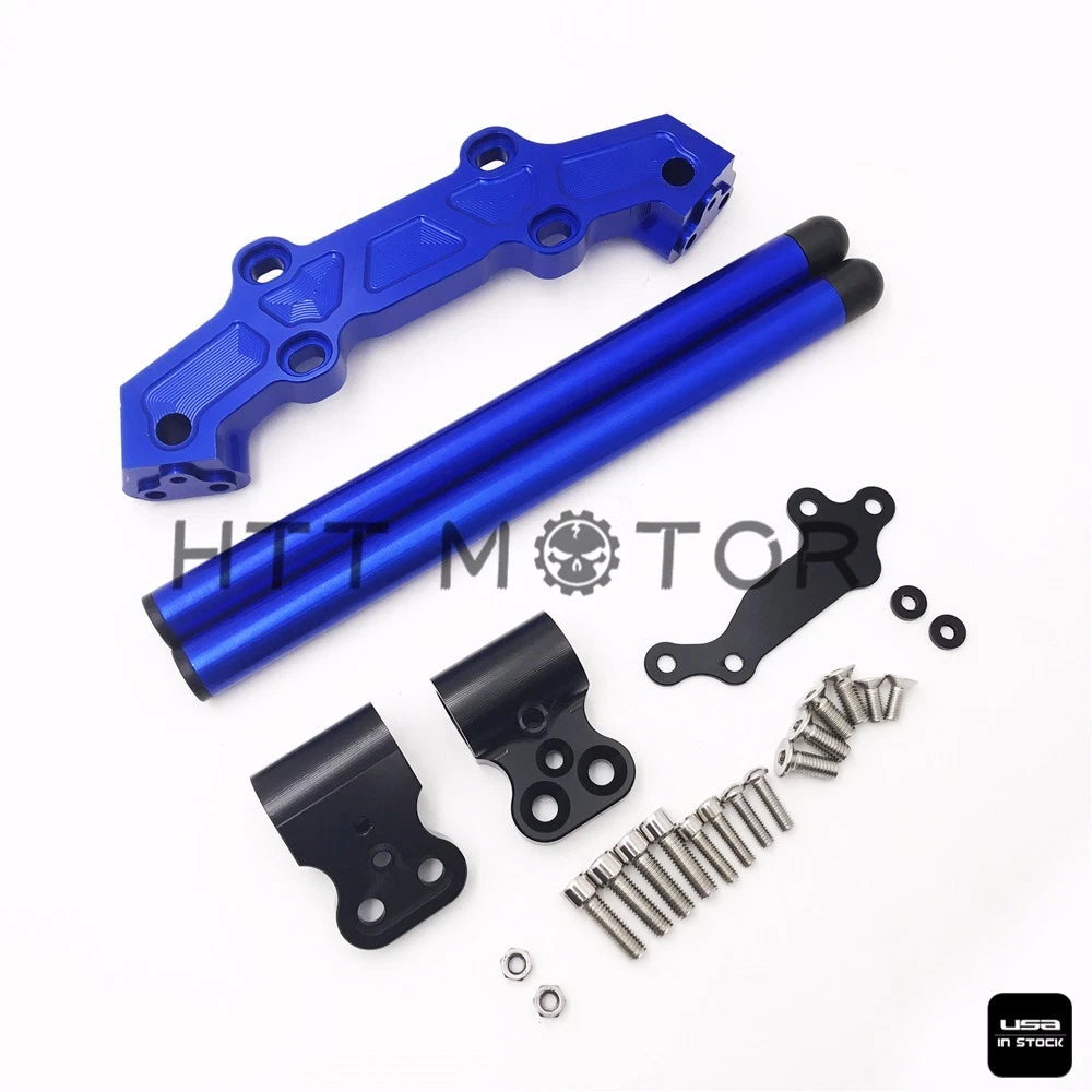 Clip-On Adapter Plate & Handlebars Set for Yamaha MT-09 FZ-09 (2013–2016) Blue