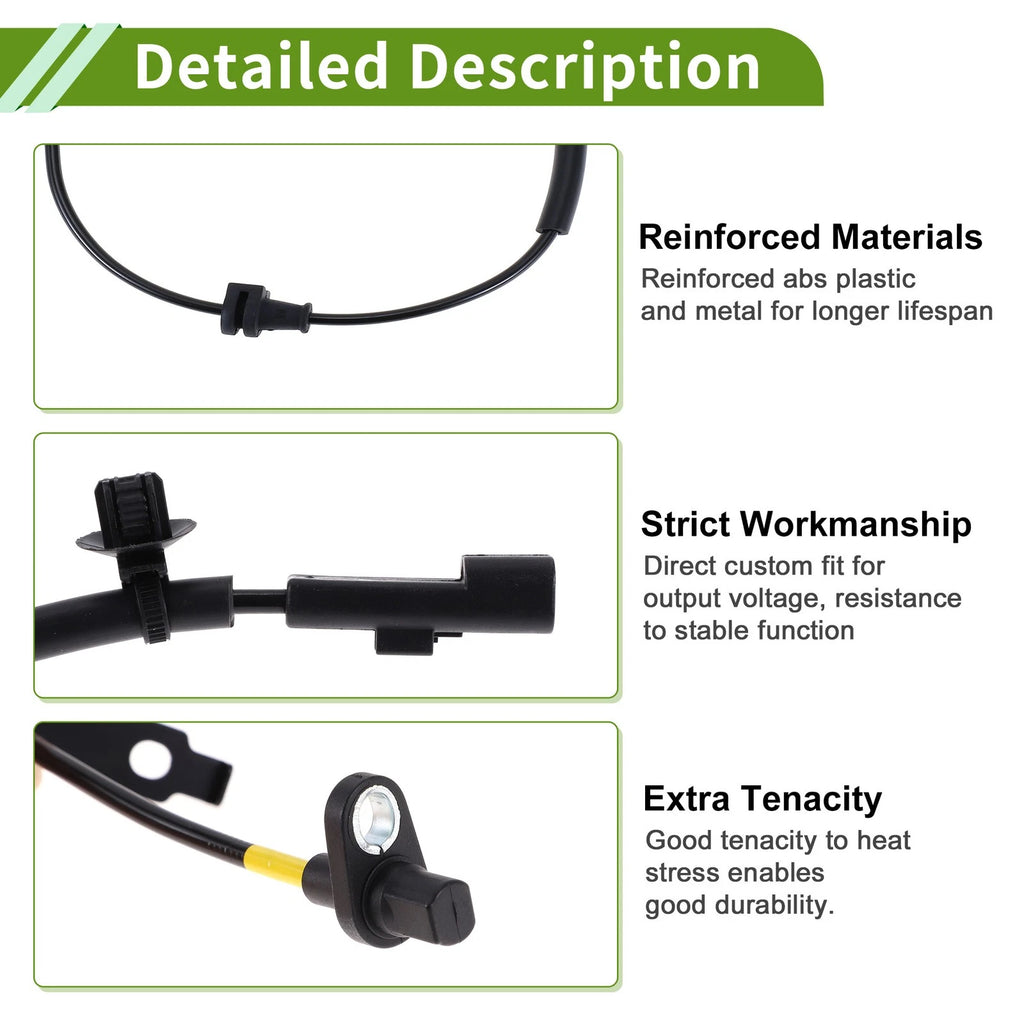 ABS Wheel Speed Sensor Replacement Rear for Ford Fusion (2014–2018)