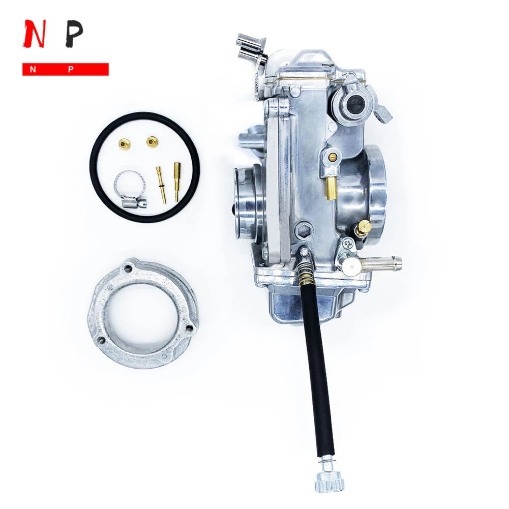Polished Carburetor for Harley Davidson HSR45 (EVO Twin Cam)