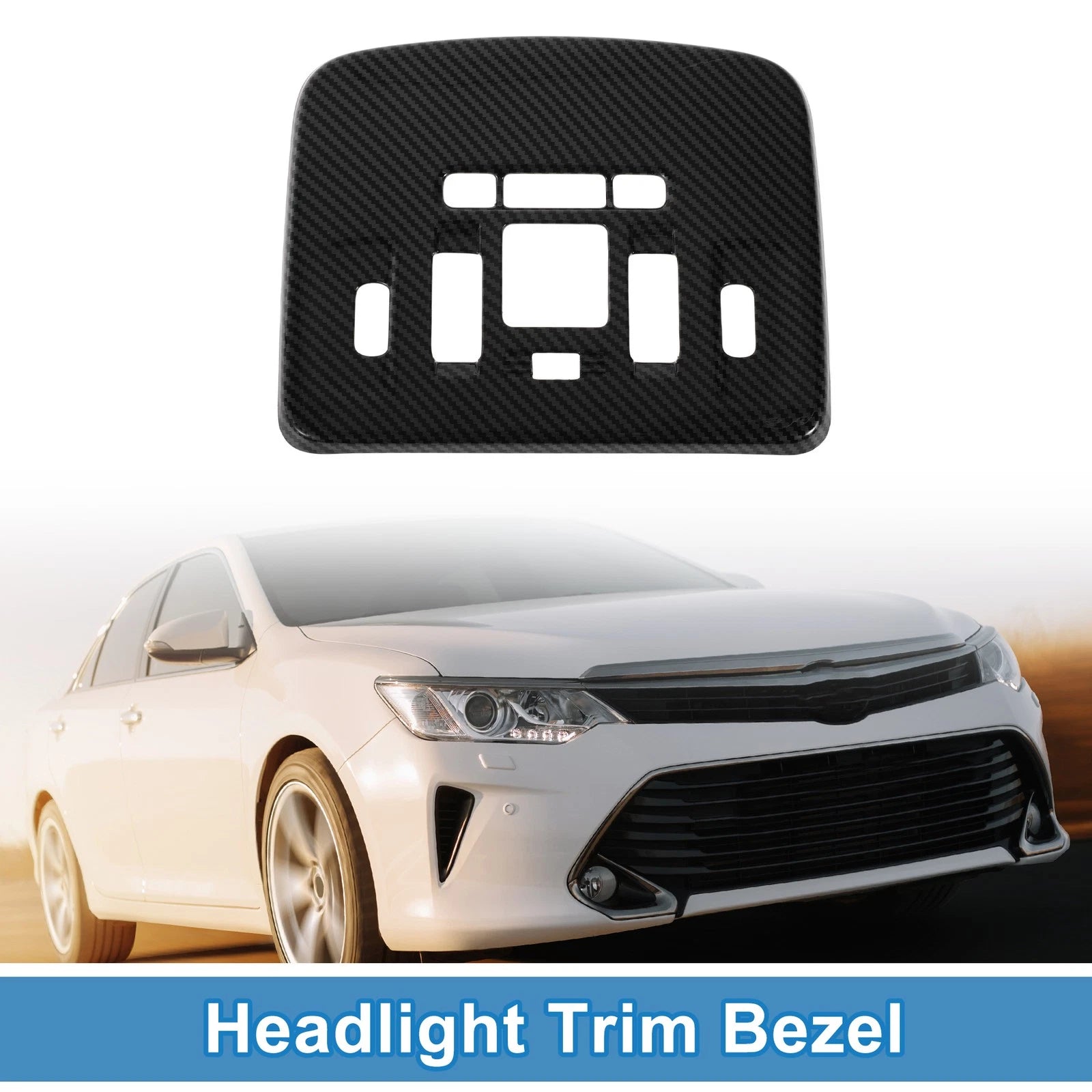 Headlight Trim Bezel Front Row Replacement for Toyota Camry (2018–2020)