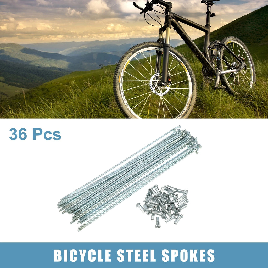 36pc J Bend Bicycle Steel Spokes 166mm with Nipples for Universal (2000–2000)