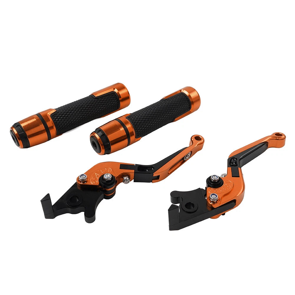 Set of 2 Orange Extendable Brake Clutch Levers for BMW S1000R S1000RR