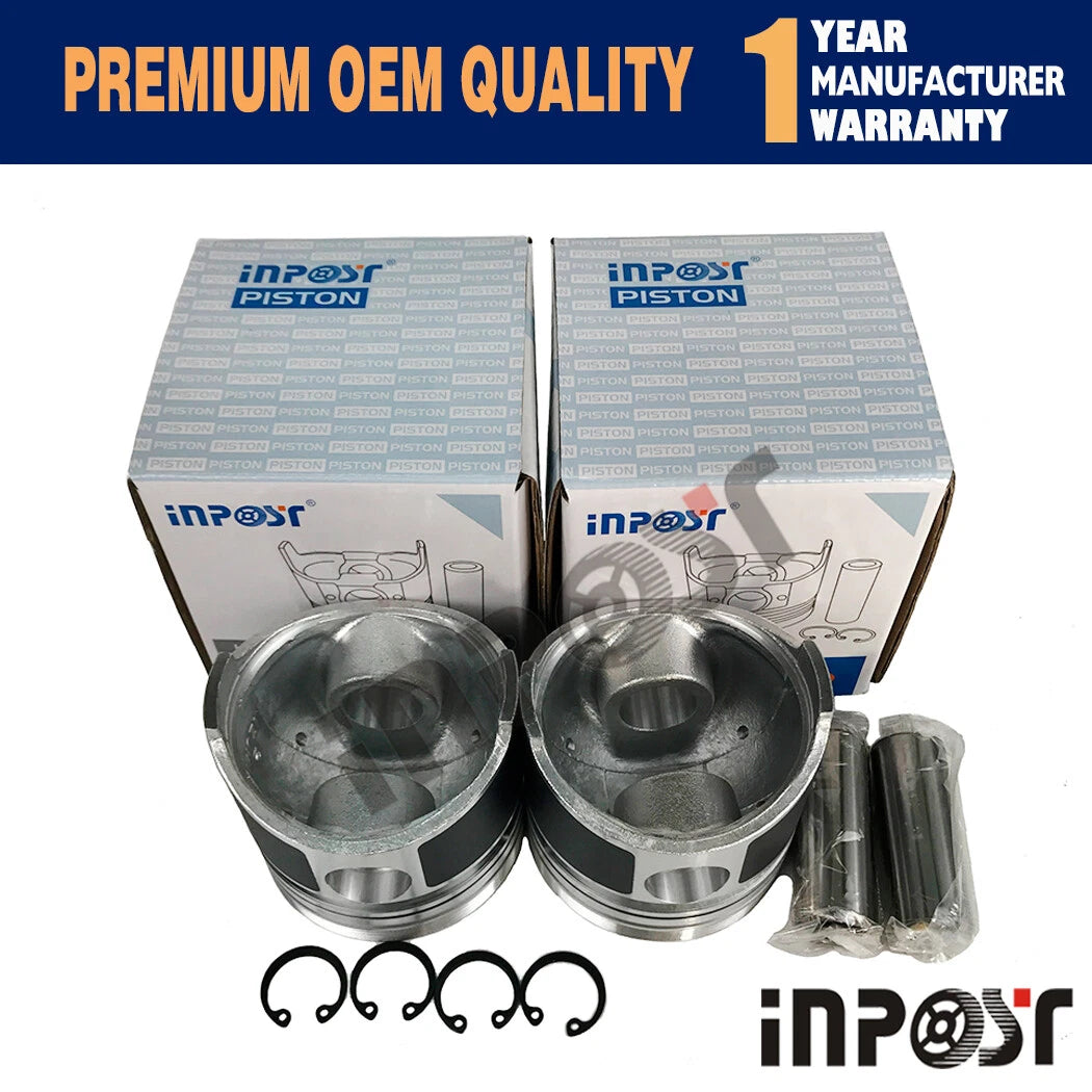 2 Sets STD Pistons for Kubota Z600 ZB600 Engine (B4200)