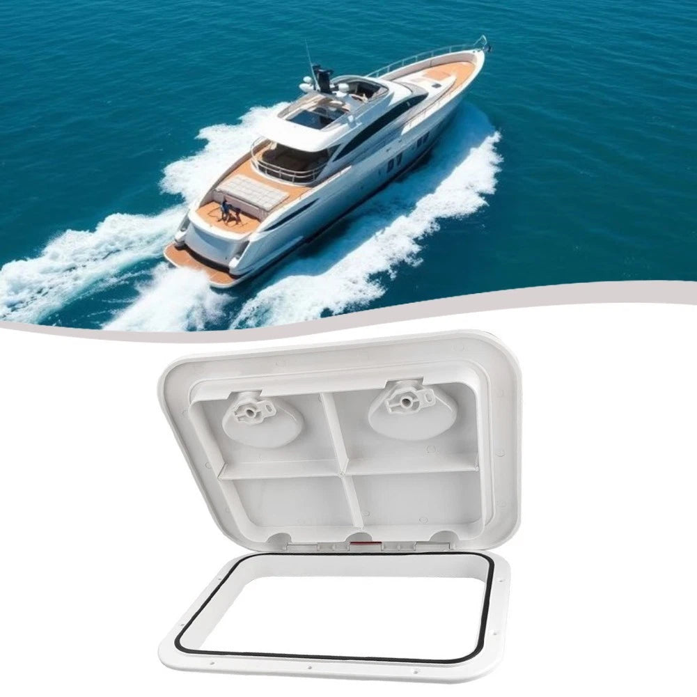 Inspection Hatch for Marine Grade Boat Deck (370MM X 375MM) White