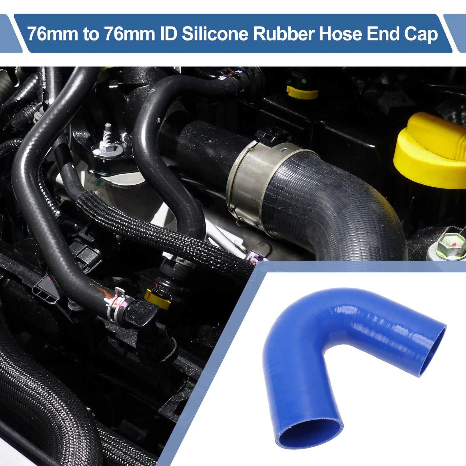 76mm 135 Degree Silicone Elbow for Intercooler Heater (Universal)