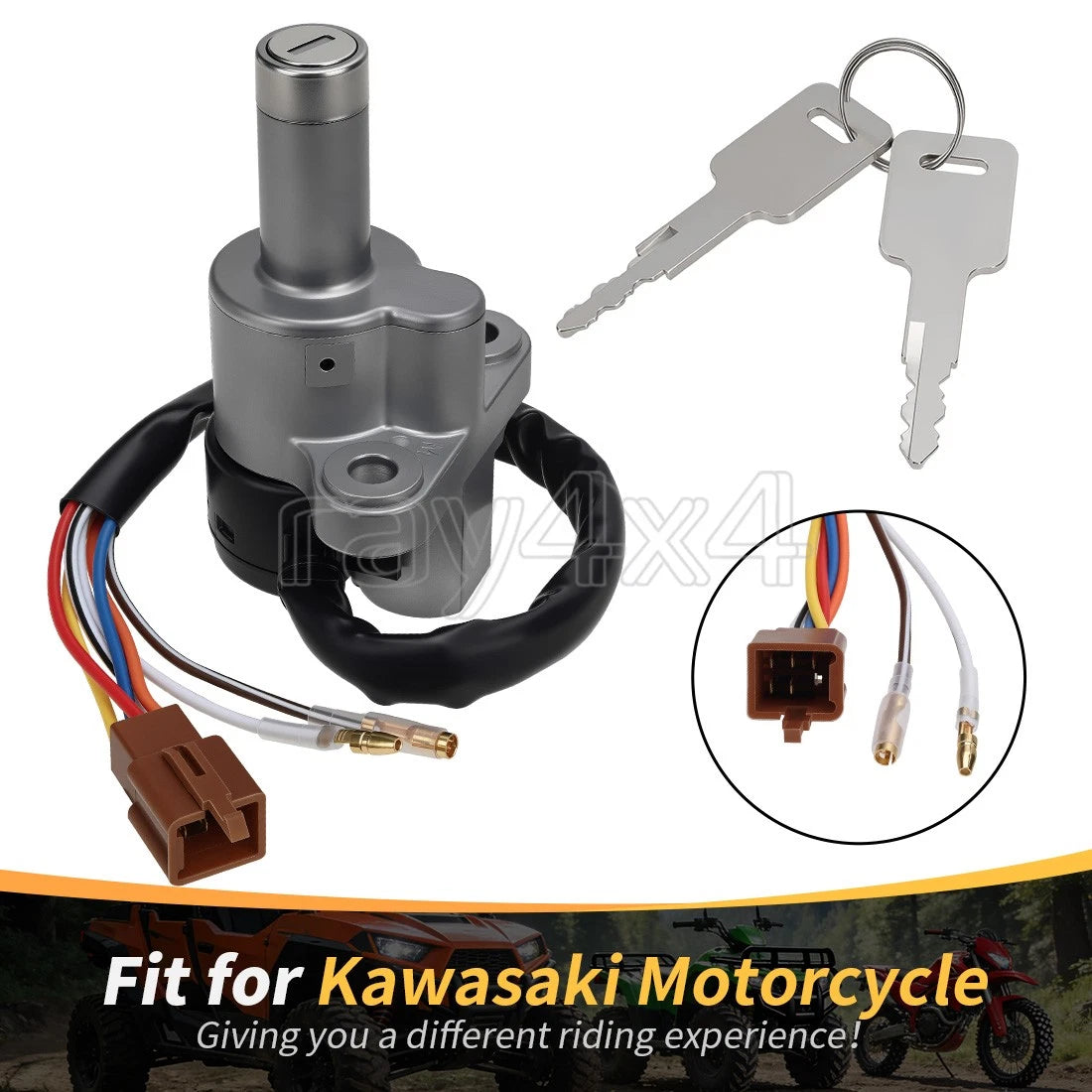 Ignition Key Switch Assembly for Kawasaki Vulcan 750 VN750A (1986–2006) 27005-5052