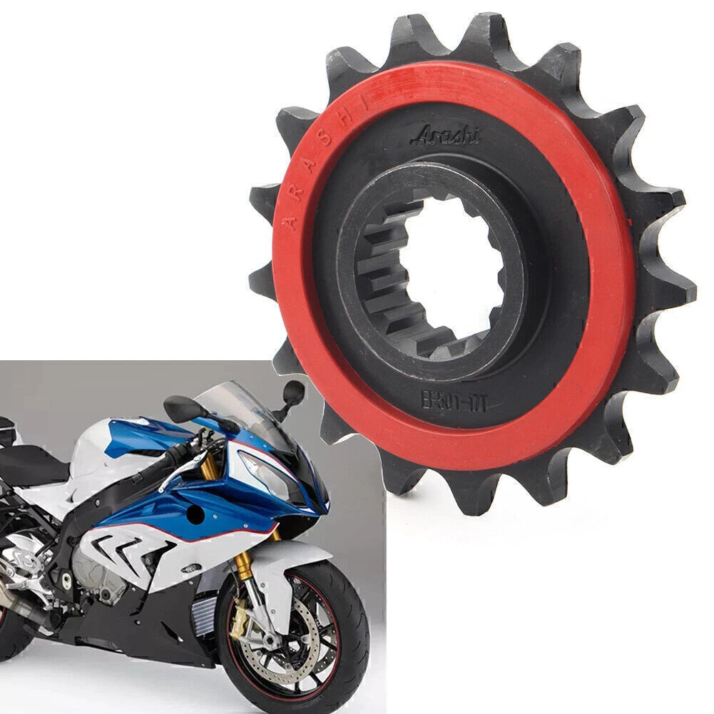 17T Steel Front Engine Chain Drive Sprocket for BMW S1000RR (2012–2018)