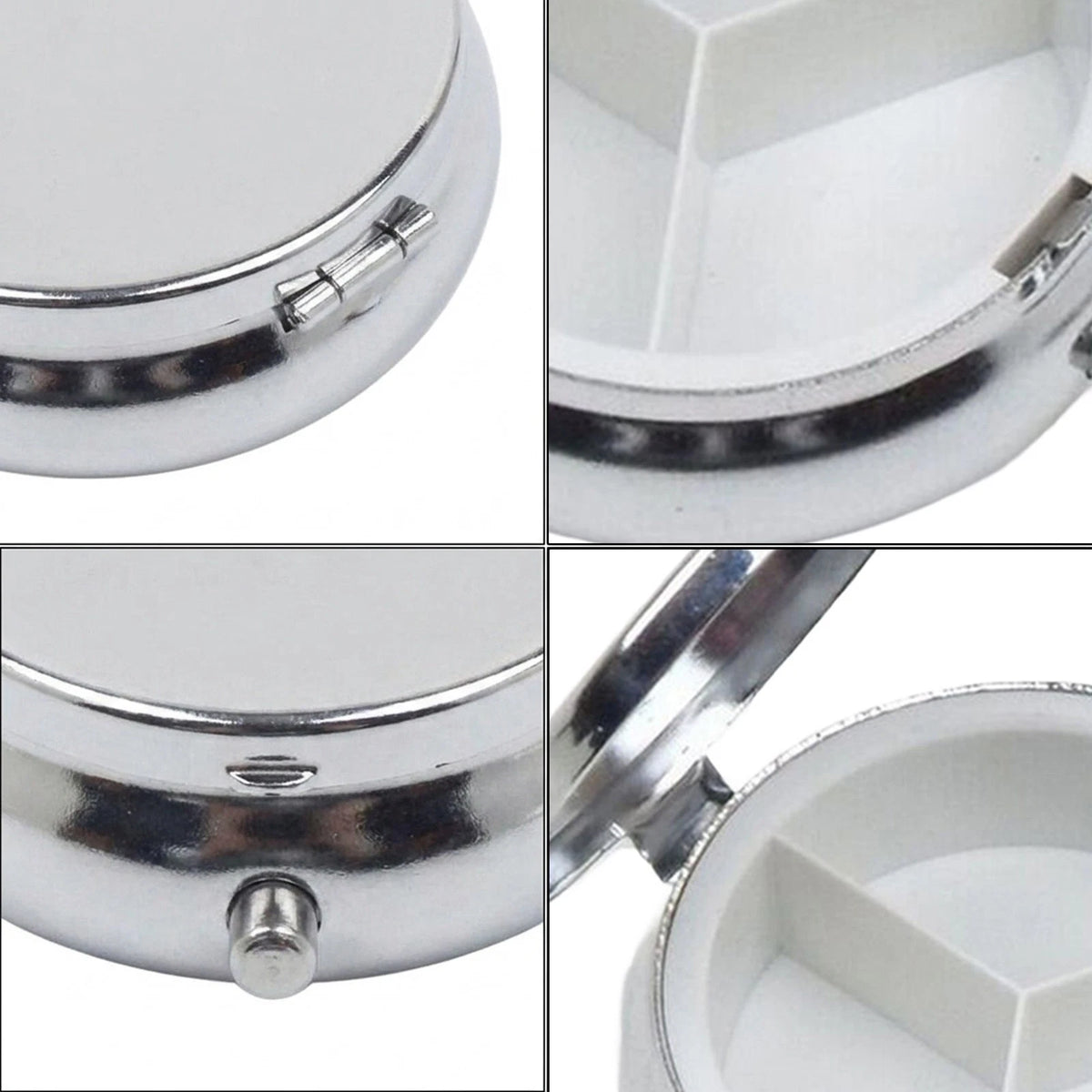 Practical Pill Box Tablet Case Container Holder Medicine Box Metal