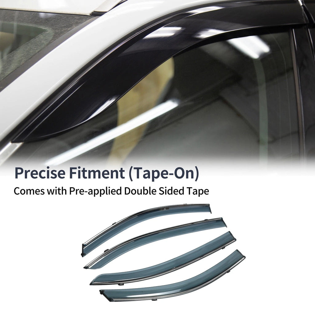 Window Deflectors Side Window Vent Visors for Honda Accord Sedan (2013–2017)