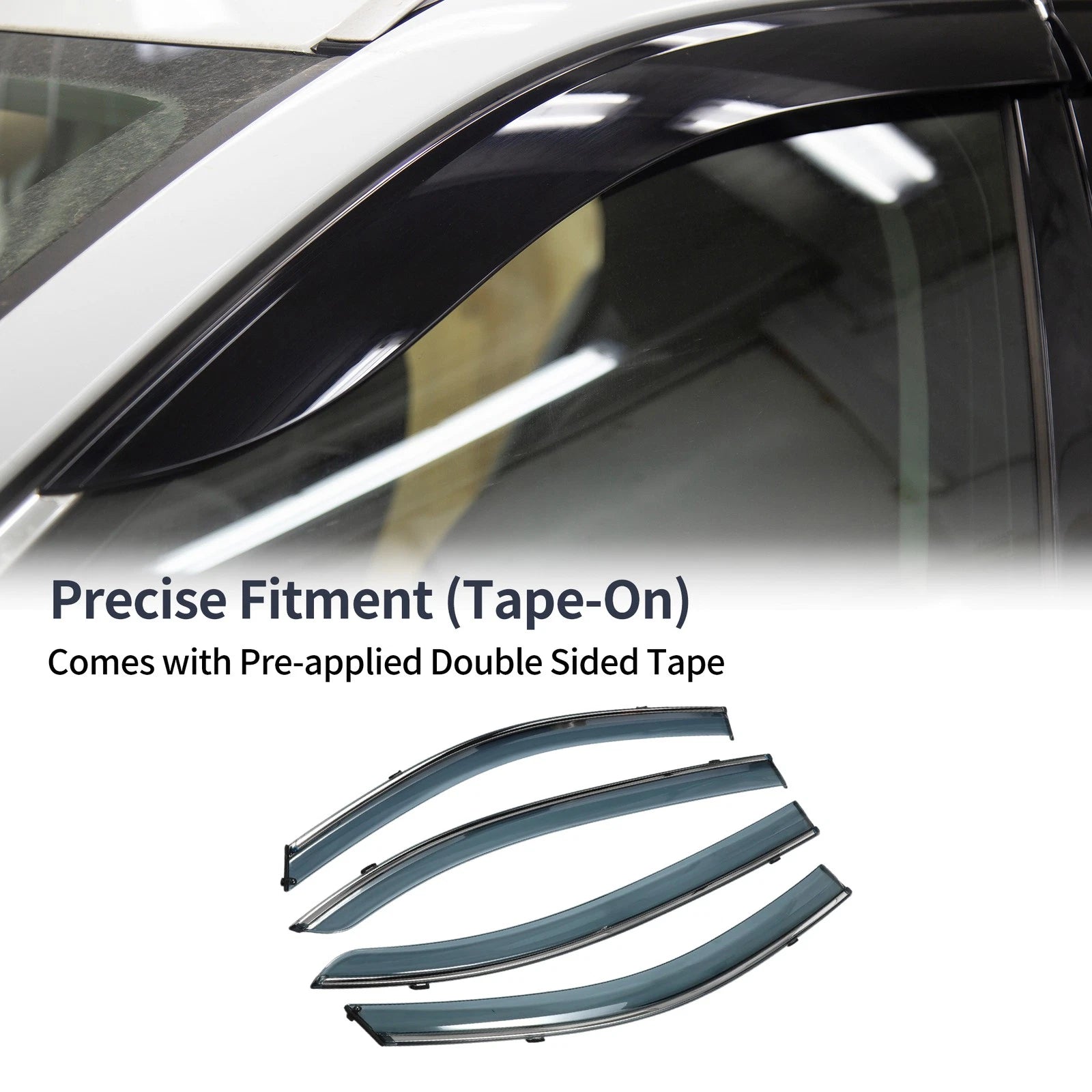 Window Deflectors Side Window Vent Visors for Honda Accord Sedan (2013–2017)