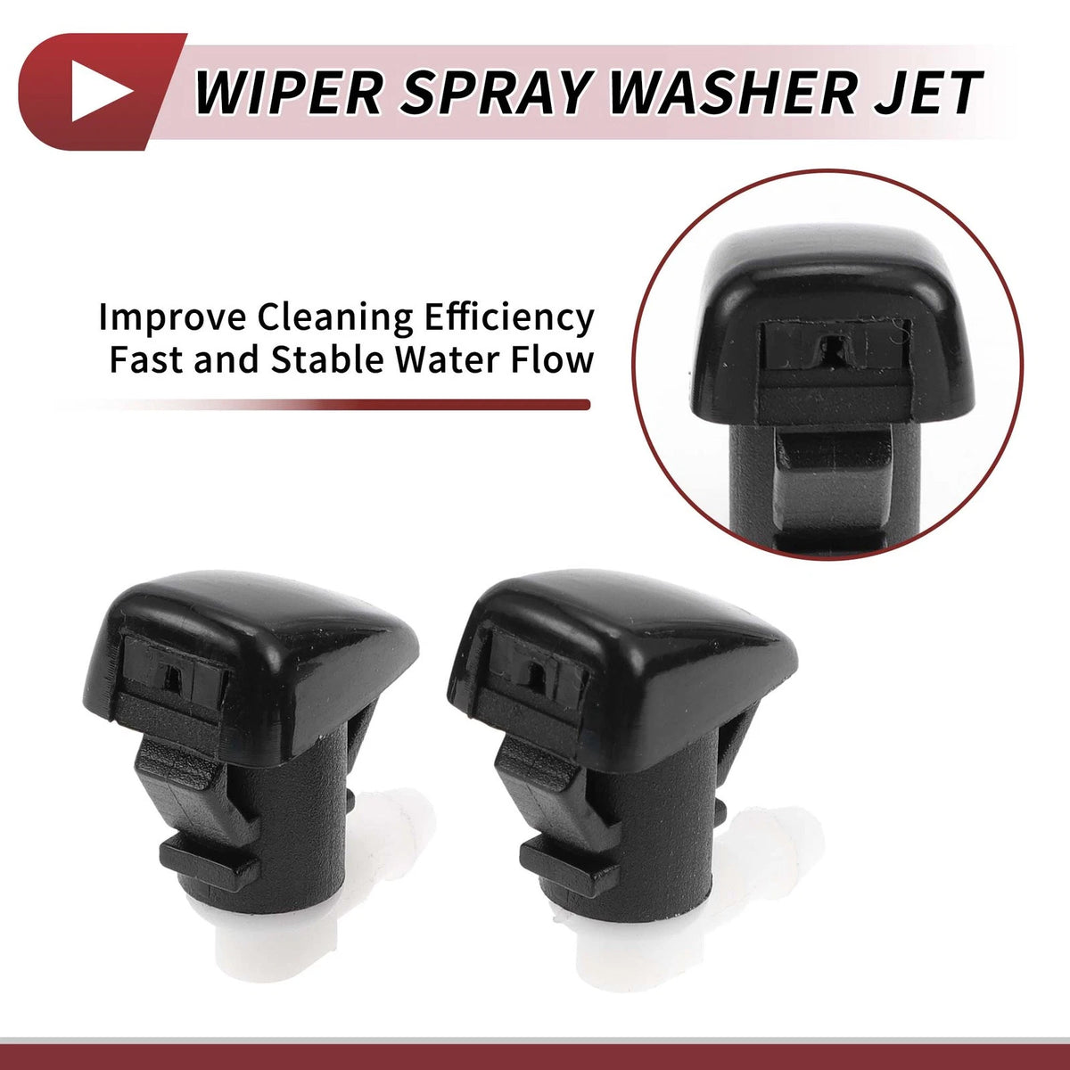 Set of 2 Windshield Washer Nozzles for Cadillac SRX (No. 25823361)