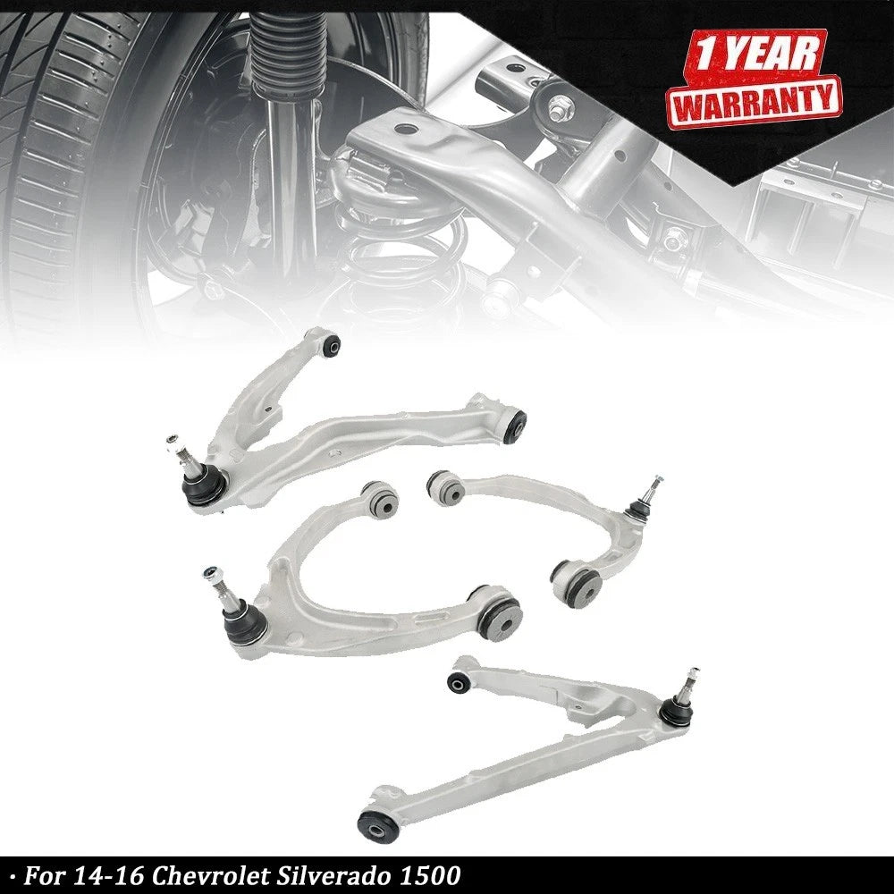 Front Upper Lower Control Arm Ball Joint Kit for Chevrolet Silverado 1500 (2014–2016)