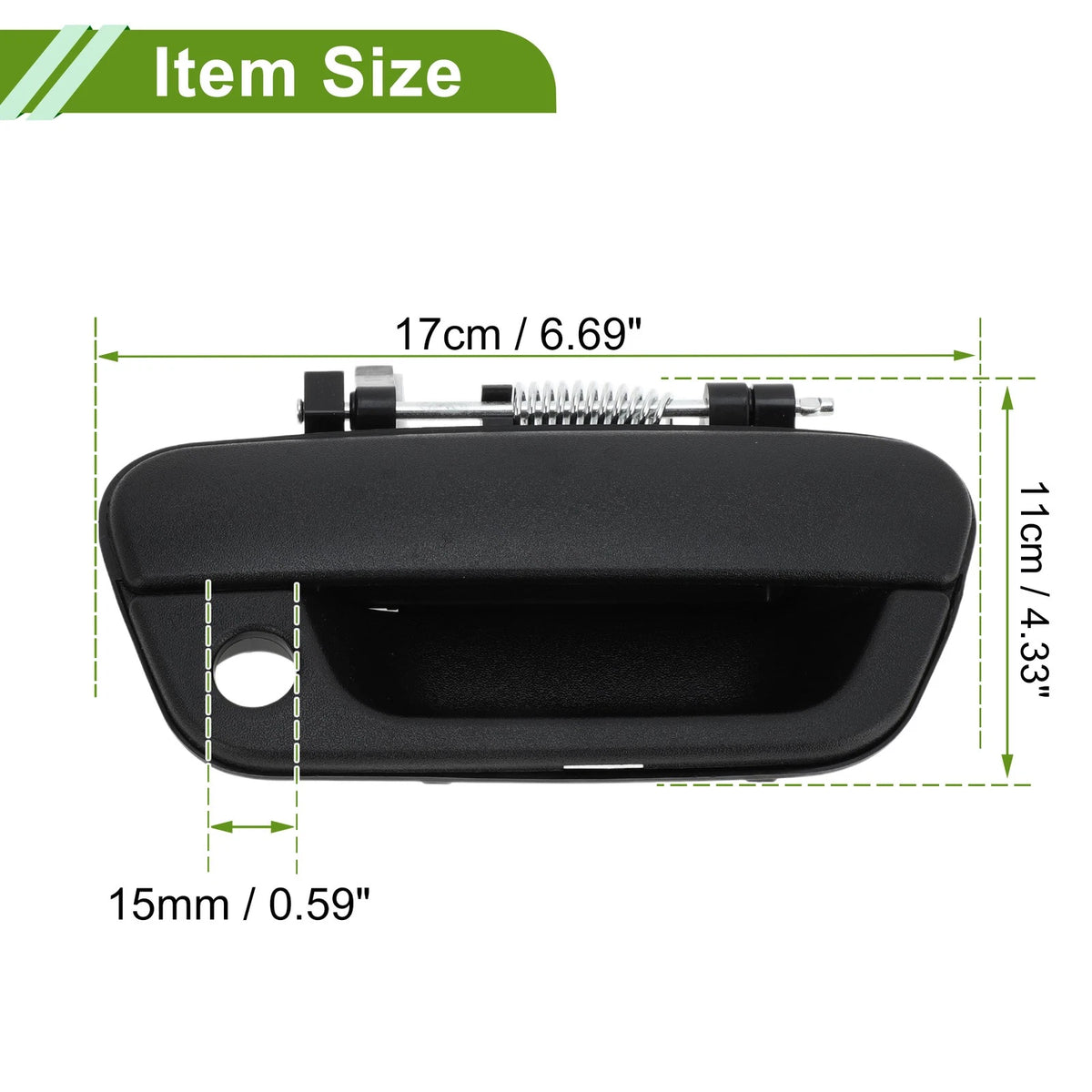 Exterior Door Handle for Chevrolet Spark (2013–2016) No.95227860 Black Front Right