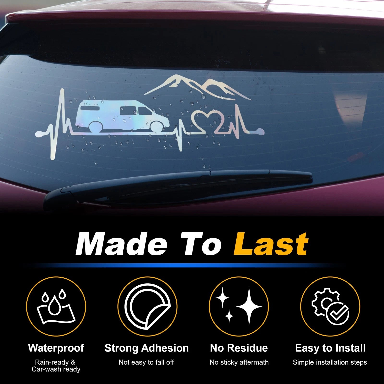 Reflective Bumper Decal for Universal Vehicles (2010–2023)