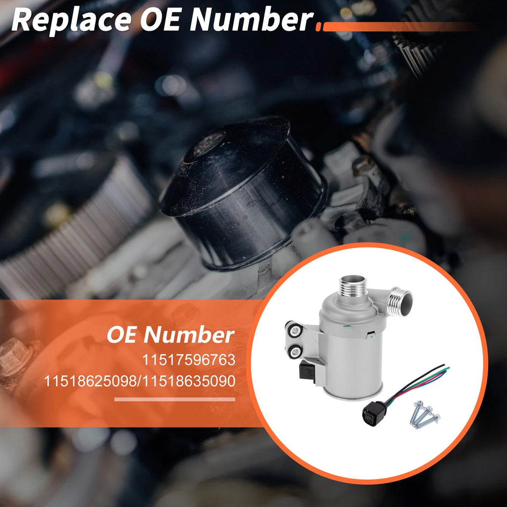 Electric Engine Water Pump Replacement for BMW X5 L6 3.0L (2014–2017)