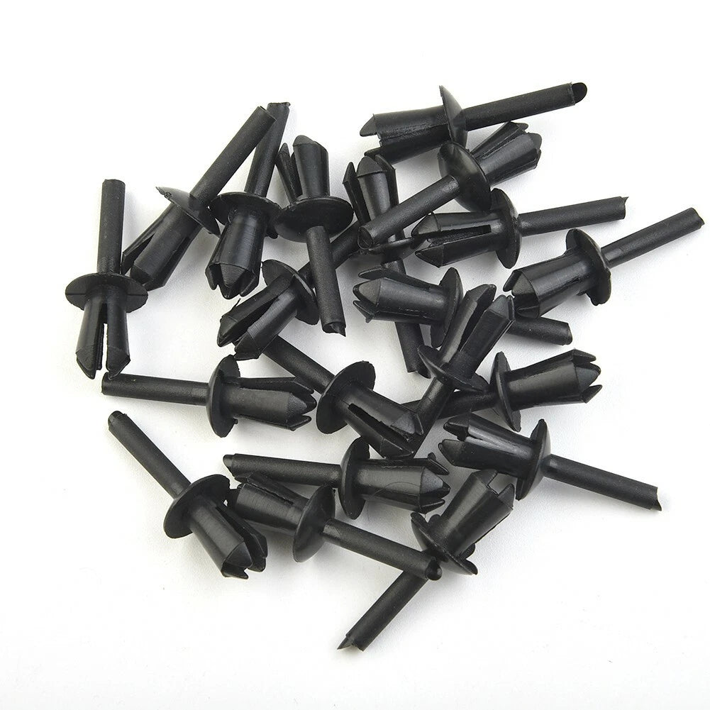 20x Black Rivet Clip for BMW E12 E28 E30 E34 E36 E39 E46 E60 (1975–2010)