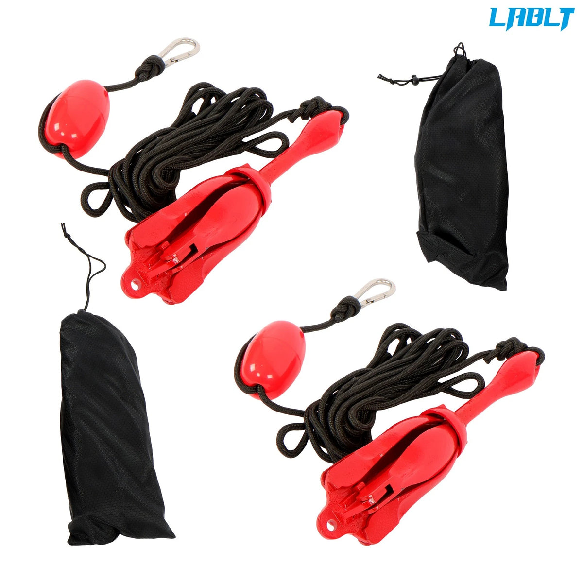 Folding Anchor Set 2-Pack for Grapnel Boat Marine Kayak (2.5KG)
