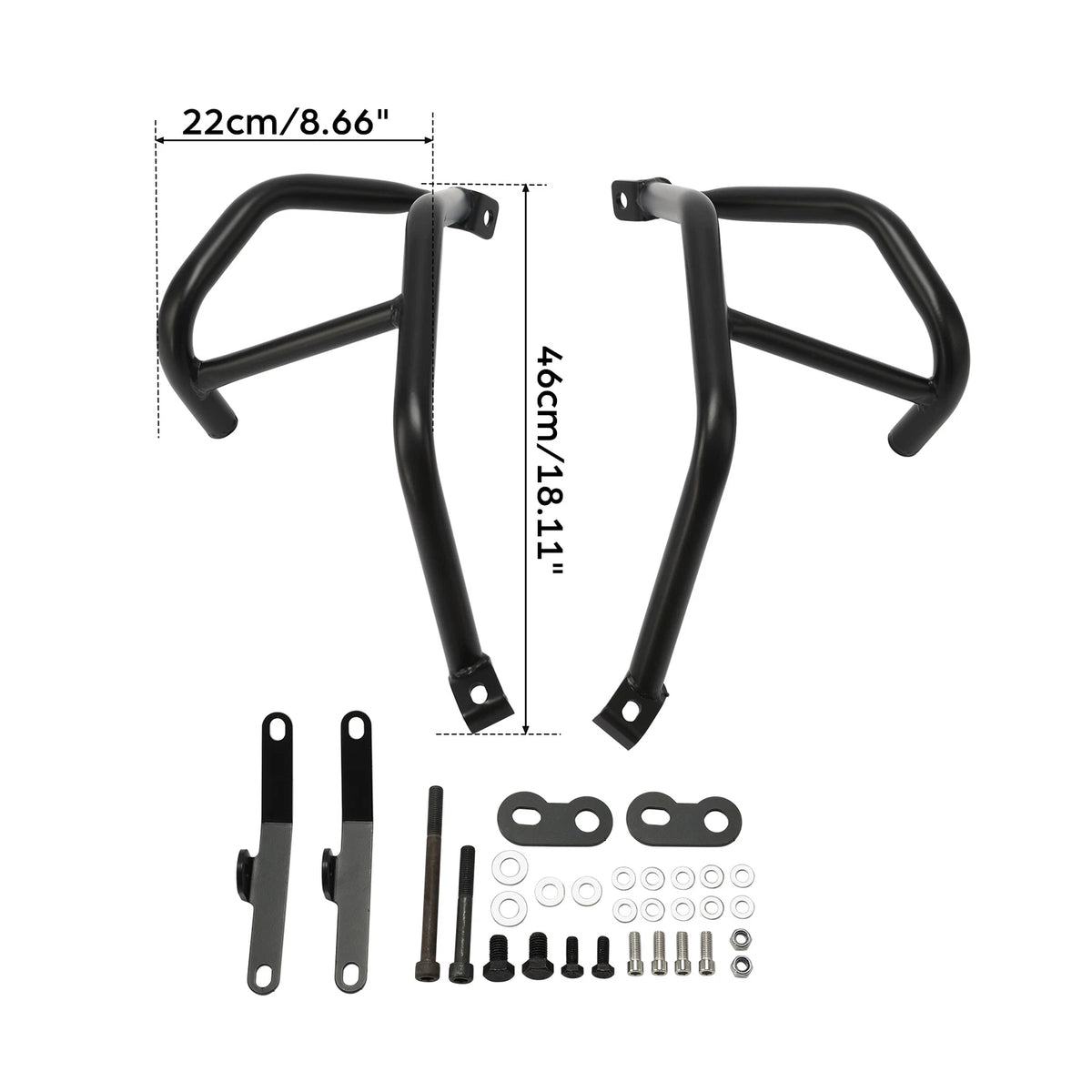 Engine Guard Crash Bar for Kawasaki Ninja 400 (2018–2025), 500 (2024–2025), 250 (2018–2021)