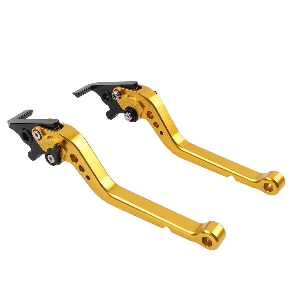 Gold CNC Adjustable Brake Clutch Levers for Suzuki SV650 (1999–2009)