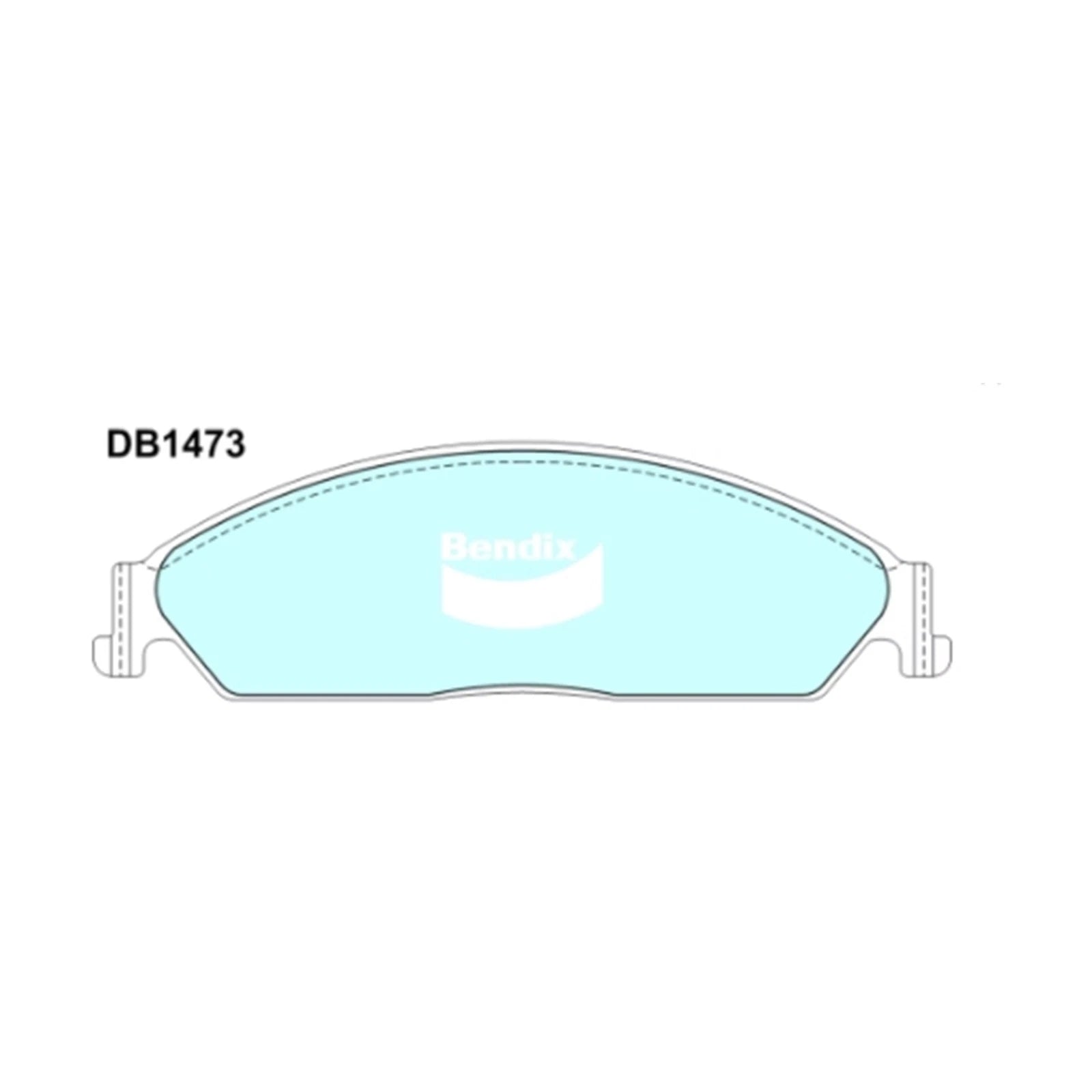 Bendix GCT Front Disc Brake Pad Set for Ford Falcon BA BF FG (2002–2014)