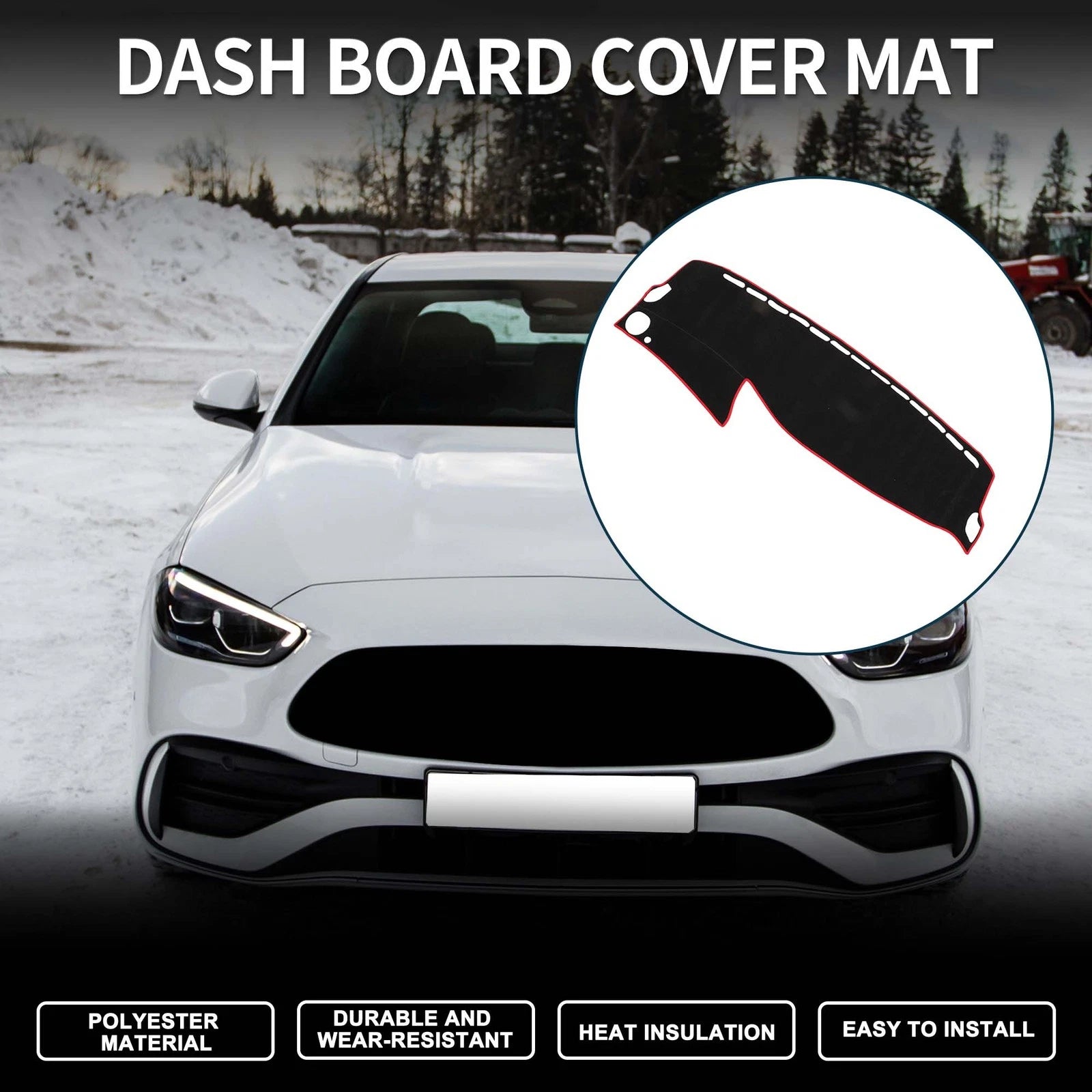 Dashboard Dash Cover Mat for Mercedes Benz S Class W222 2014–2020