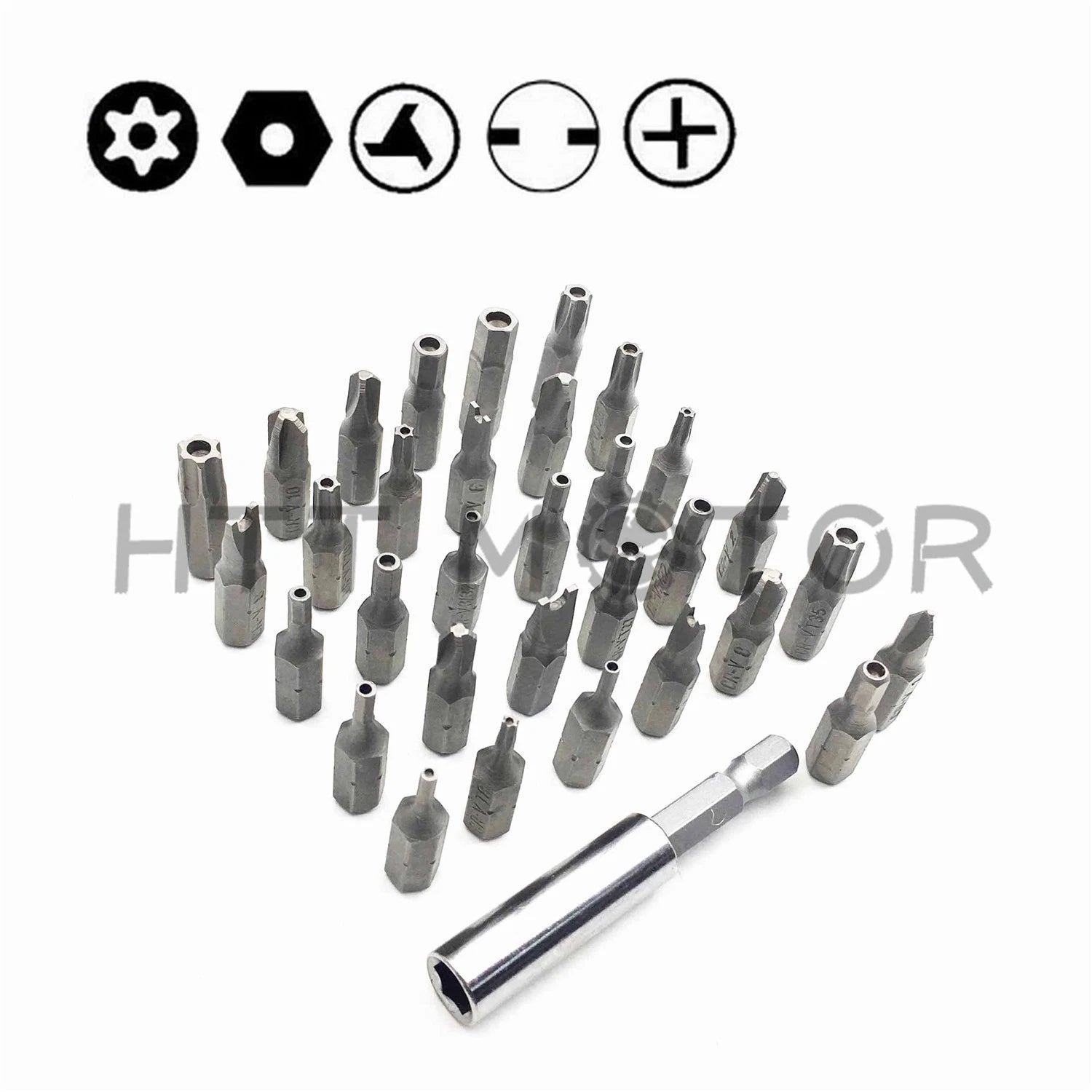 33Pcs Security Bit Set Tamper Proof Torx Spanner Screwdriver Hex Holder