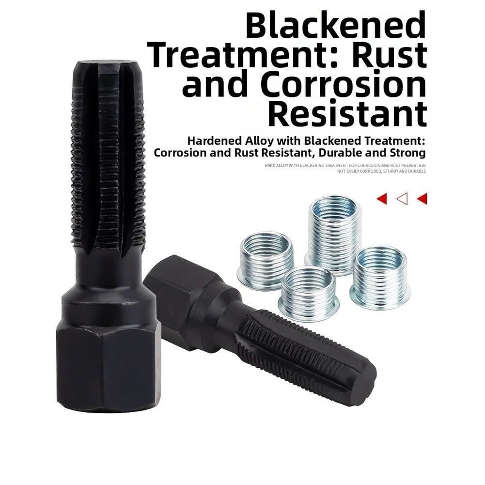 Re-thread Tap for Thread Repair Tasks (Enhanced Longevity, High Carbon Steel)