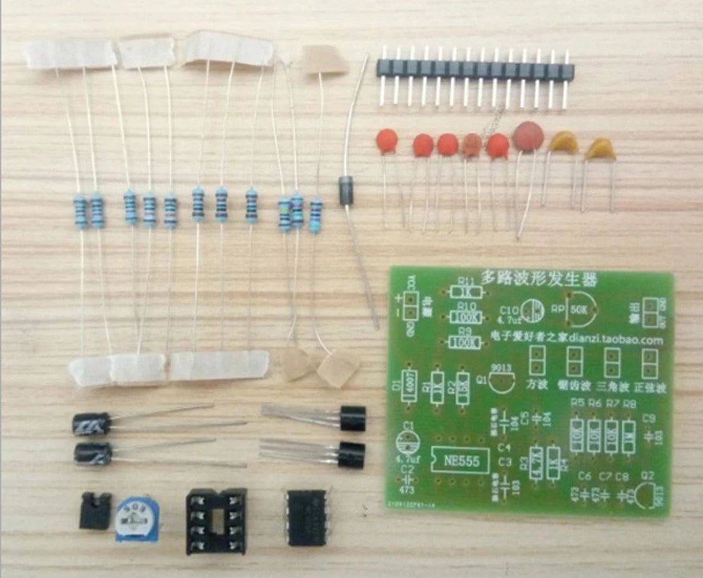 NE555 Multi-Channel Waveform Generator Module for DIY Kits