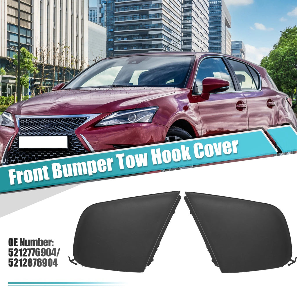 Bumper Tow Hook Covers Pair Front Left Right for Lexus CT200h (2011–2017)