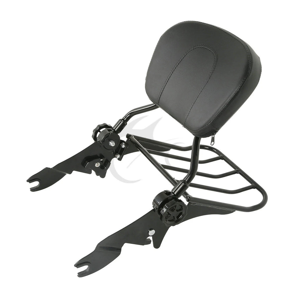 Detachable Backrest Sissy Bar Rack Docking Hardware for Harley Touring (2014–2025)