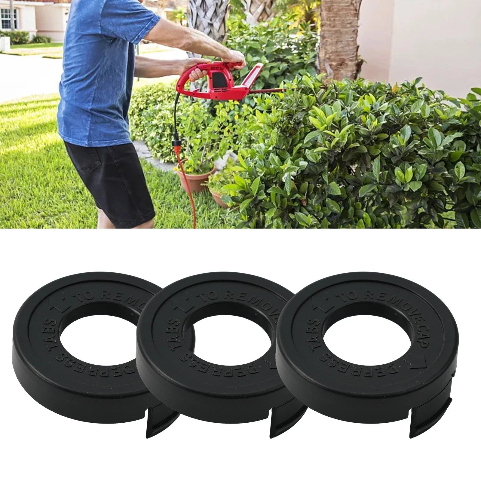 3X Replacement Bump Cap for String Trimmer RS-136-BKP 682378-02 ST4500