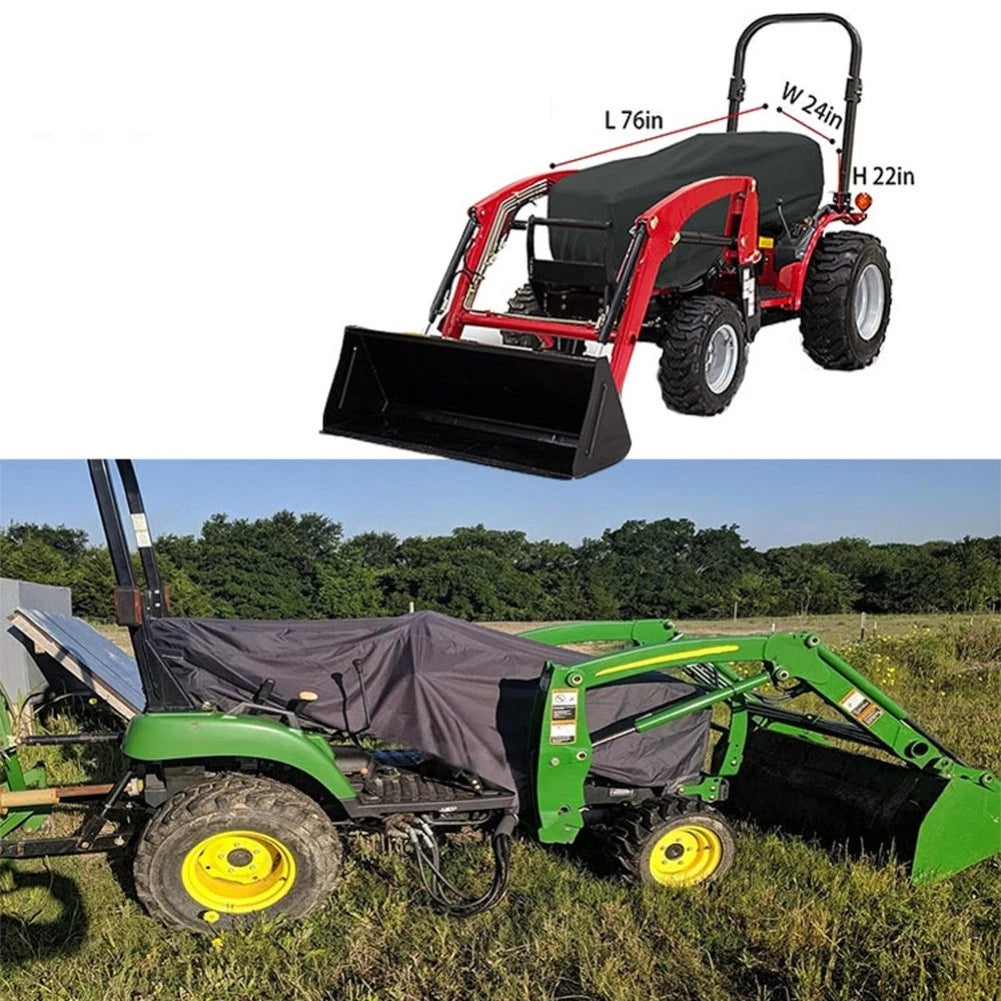Tractor Cover 600D Oxford Waterproof with Storage Bag for (195-61-56cm)