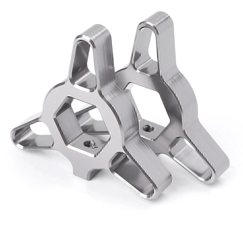 2X 14mm CNC Aluminum Fork Preload Adjusters Universal Grey