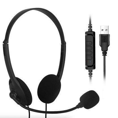 USB headset with clear chat microphone for office use