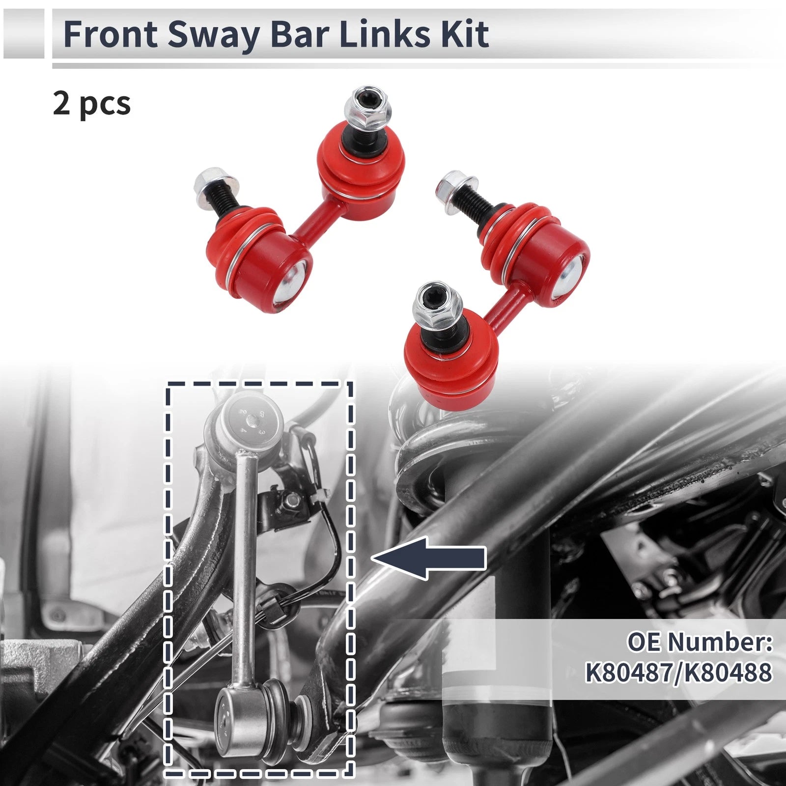 Front Stabilizer Bar Links Replacement for Acura RSX 2002-2006 Pair