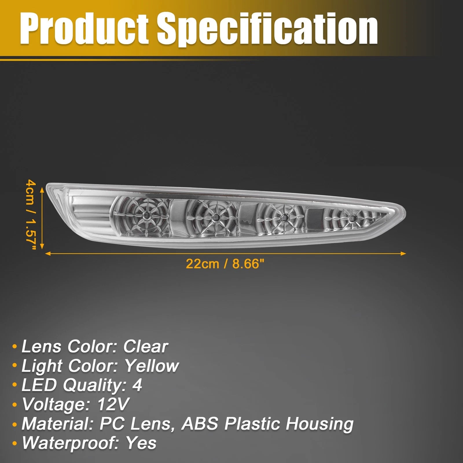 LED Turn Signal Side Mirror Pair for Hyundai Sonata (2011–2014)