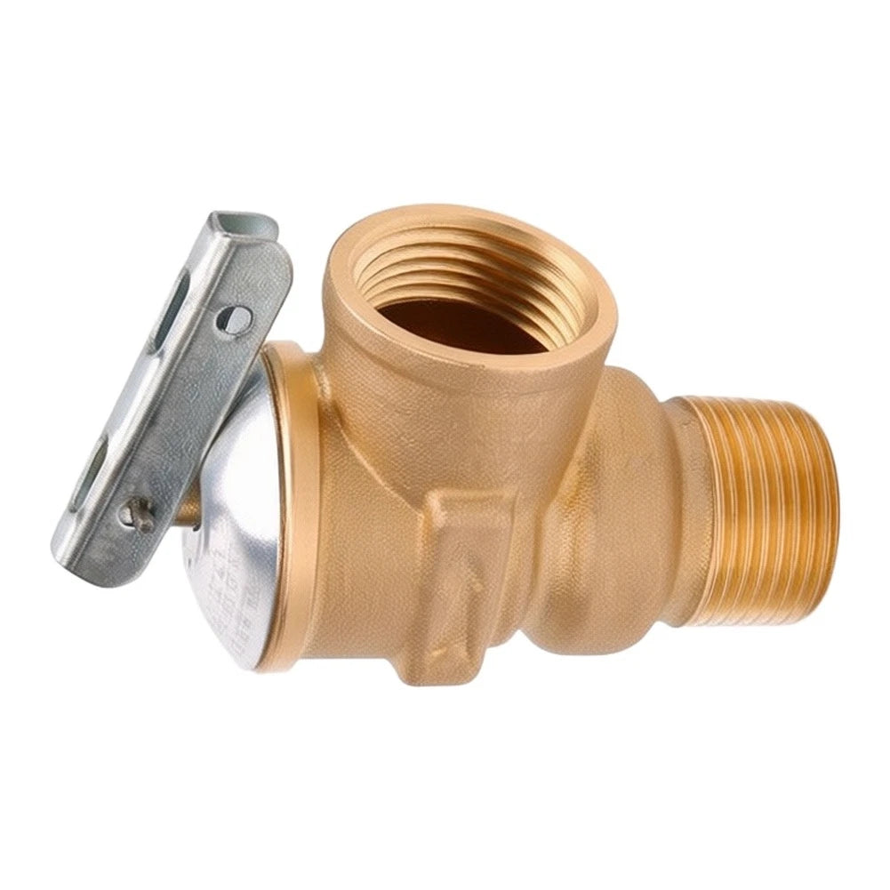 3/4 NPT Brass Safety Relief Valve 150 PSI for Hot Water Systems