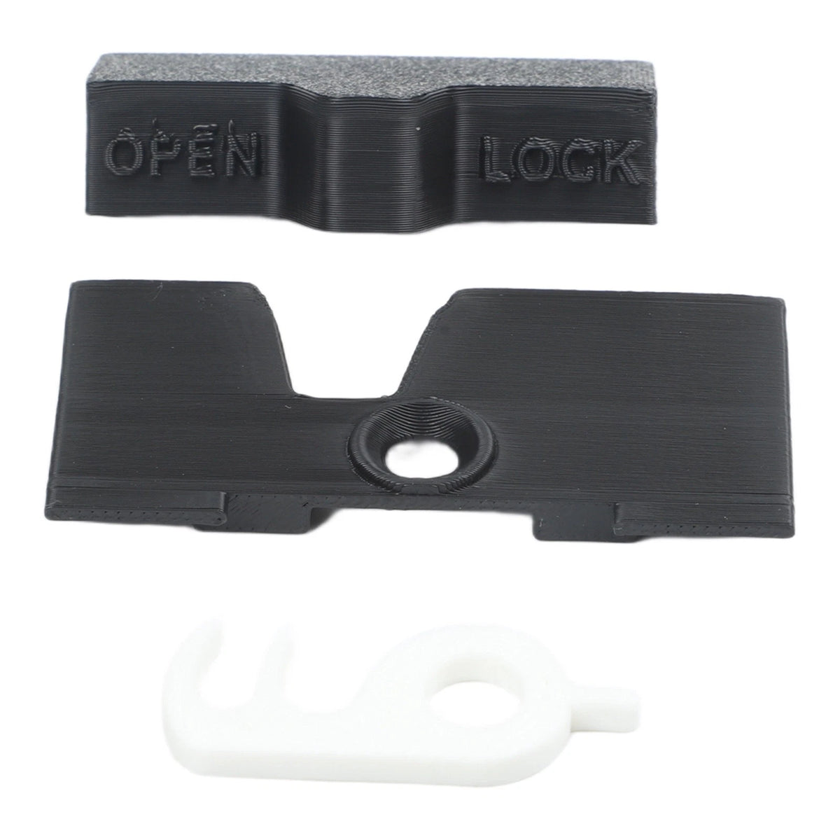 3 Piece Door Lock Backplate for Dometic Fridge RV Campervan Applications